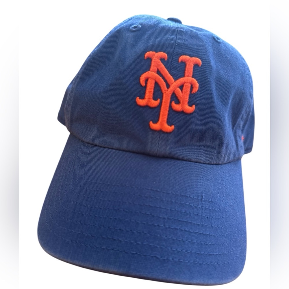 Unisex NY METS Blue and Orange Baseball Cap. Adjustable. Genuine merchandise.